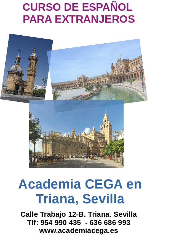 Curso de español para extranjeros en la Academia CEGA en Triana, Sevilla.