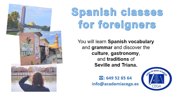 Curso de español para extranjeros en la Academia CEGA en Triana, Sevilla.